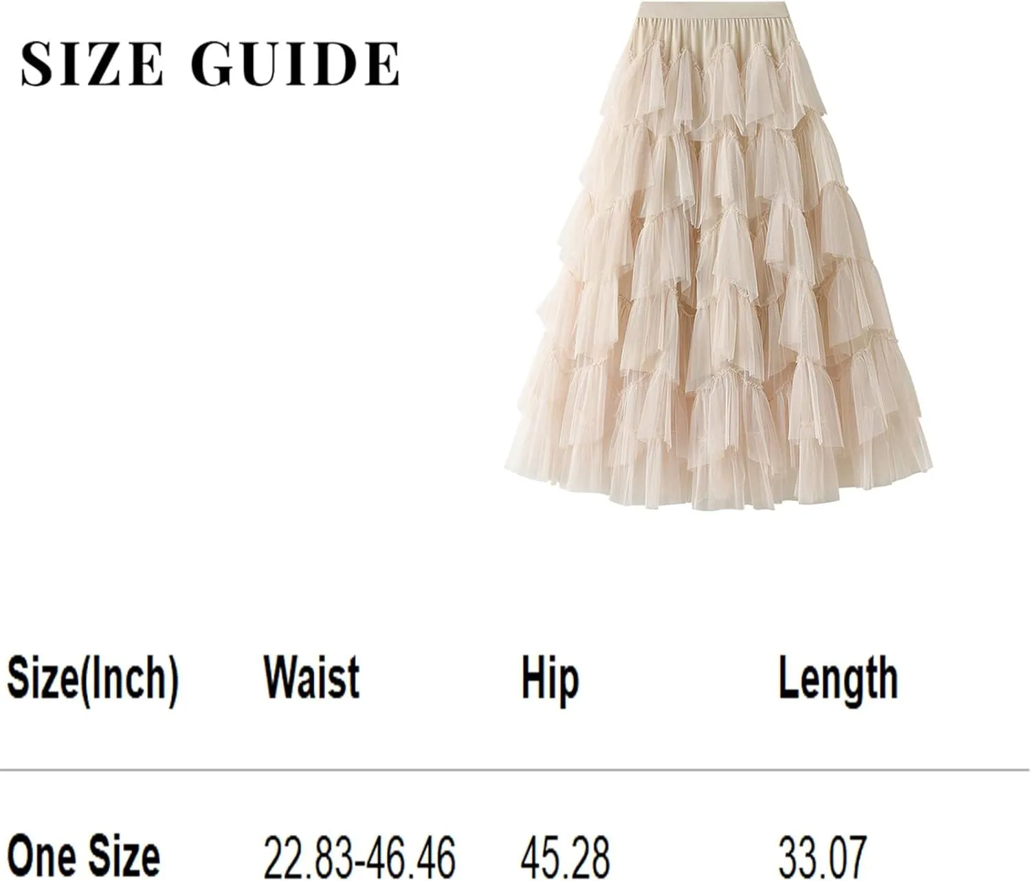 Long Skirts for Women Chiffon Layer Tiered Elegant Fairy Tulle Formal Party Dance Skirts