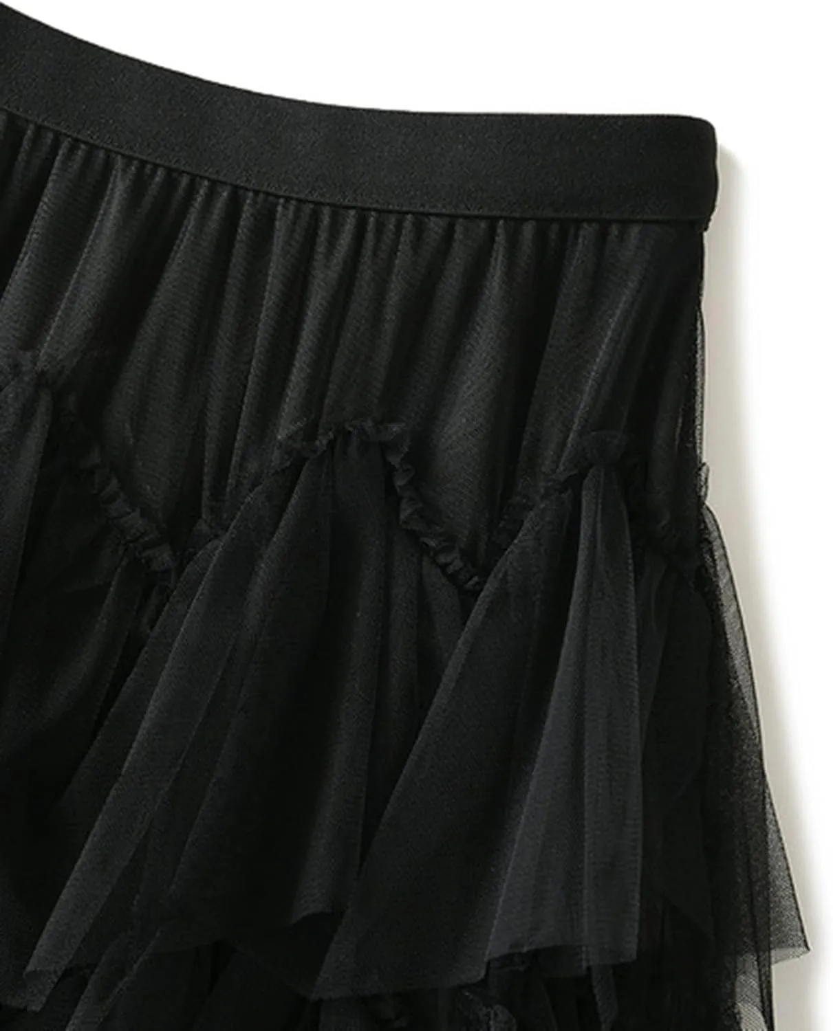 Long Skirts for Women Chiffon Layer Tiered Elegant Fairy Tulle Formal Party Dance Skirts
