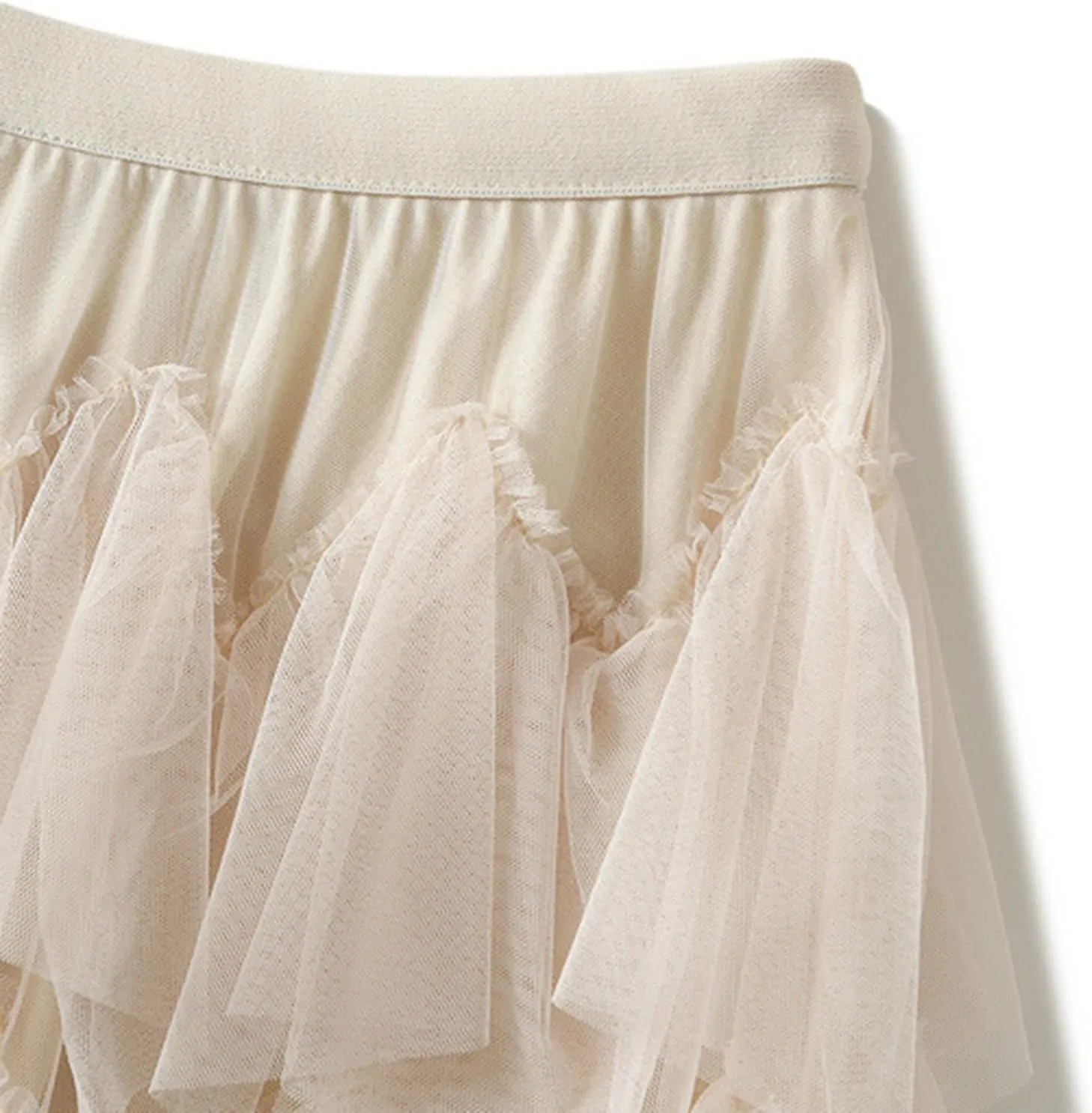 Long Skirts for Women Chiffon Layer Tiered Elegant Fairy Tulle Formal Party Dance Skirts