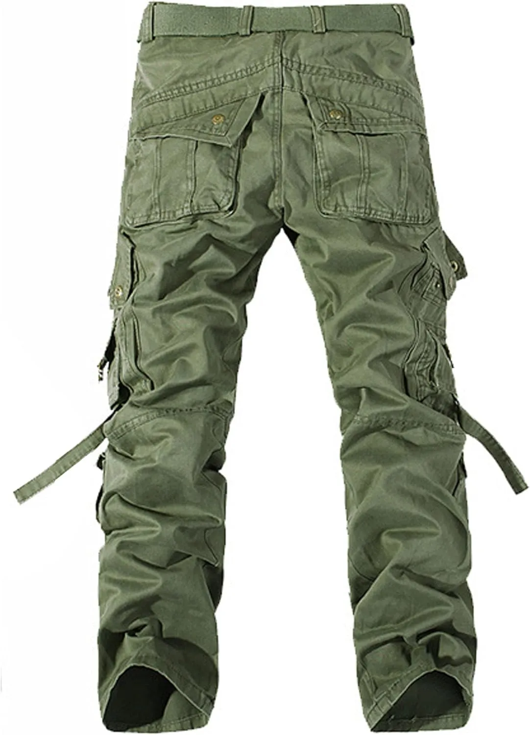 Maiyifu-GJ Men's Casual Cargo Pants Workout Joggers Pants Lightweight Multi-Pockets Cargo Sweatpants Athletic Hiking Trousers