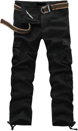 Maiyifu-GJ Men's Lightweight Hiking Cargo Pants Multi-Pocket Joggers Sweatpants Streetwear Casual Athletic Running Trousers