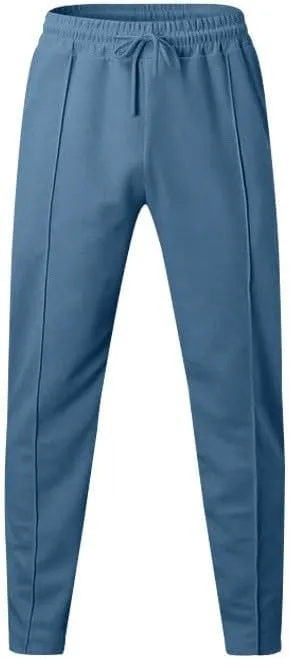 Men Cargo Pants Baggy Stretch Drawstring Elastic Waist Workout Heavyweight Fleece Jogger Sweatpant Sport Trousers