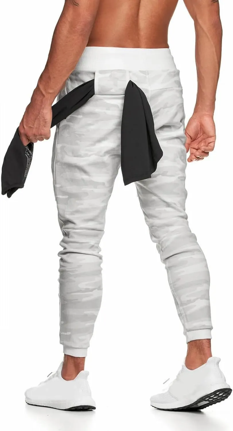 Mens 2023 Casual Joggers Pants Cotton Drawstring Cargo Pants Athletic Hiking Twill Track Jogging Sweatpants Pants