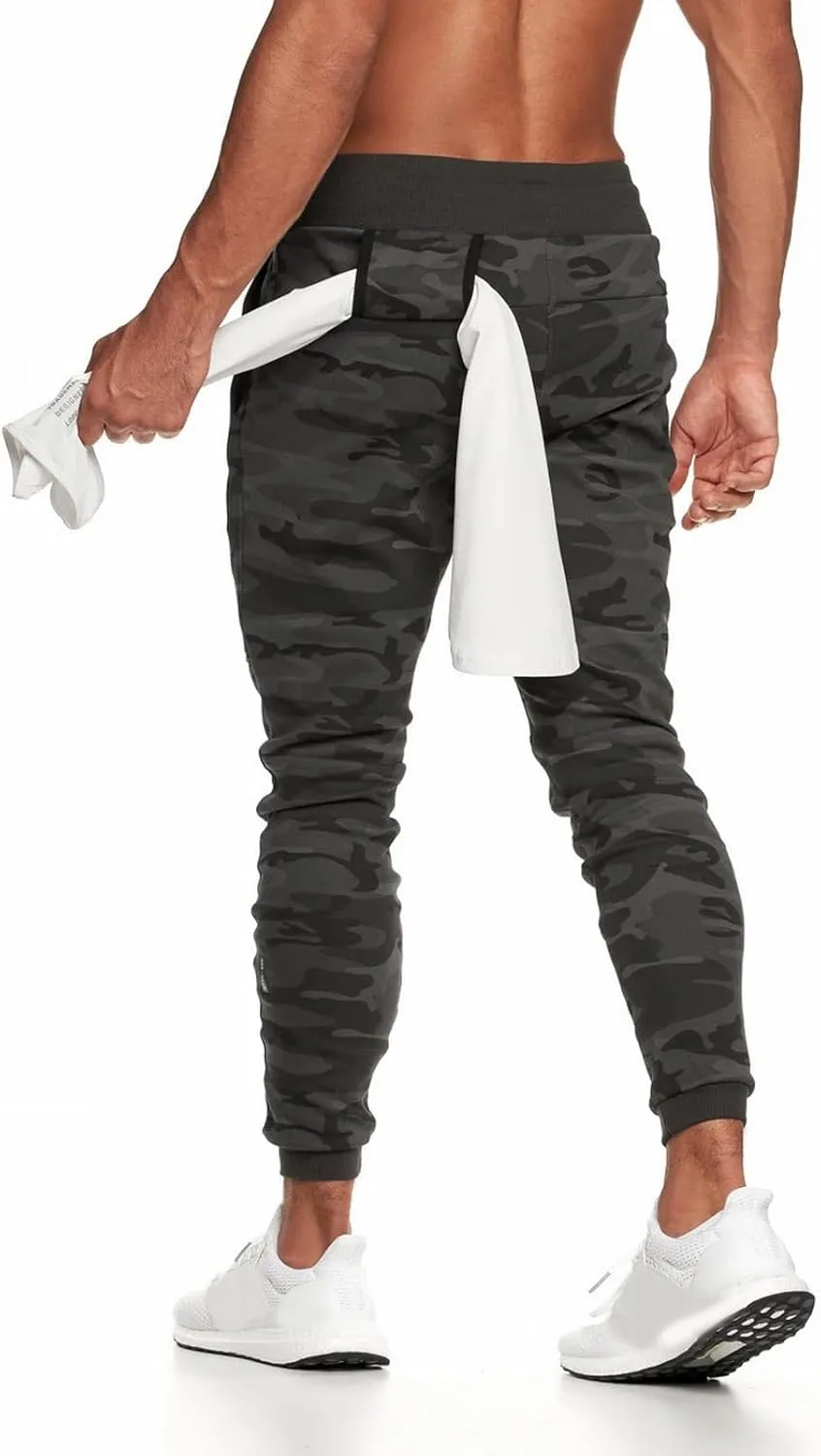 Mens 2023 Casual Joggers Pants Cotton Drawstring Cargo Pants Athletic Hiking Twill Track Jogging Sweatpants Pants