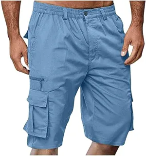 Mens Activewear Gym Shorts for Men Drawstring Waist Short Pant Quick Training Pants Travel for Camping Baggy Short