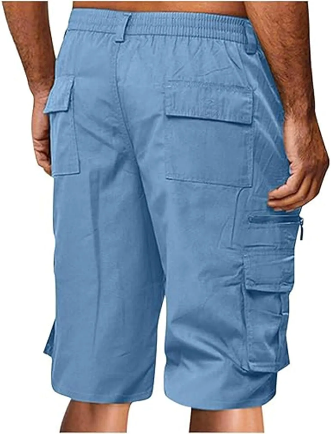 Mens Activewear Gym Shorts for Men Drawstring Waist Short Pant Quick Training Pants Travel for Camping Baggy Short