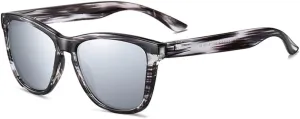 Men's and women's sunglasses Women Polarized Sunglasses Eyeglasses Frames Men Sun Glasses Bohemian Camping Beach Sports Visor Eyewear,Meteor Silver,CN