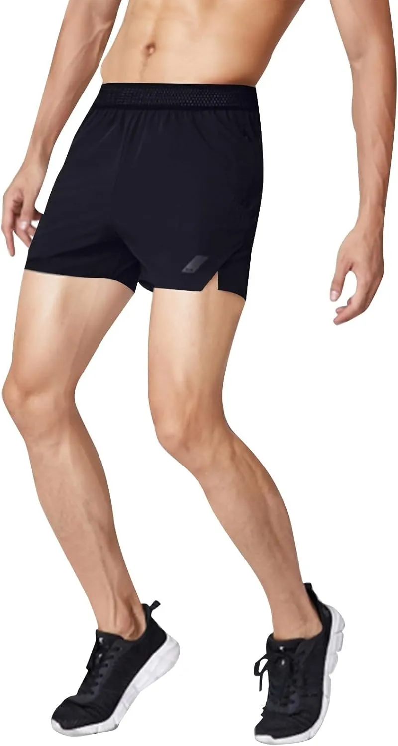 Men's Athletic Shorts Loose-Fit Lightweight Quick Dry Running Workout Gym Casual Shorts with Pockets