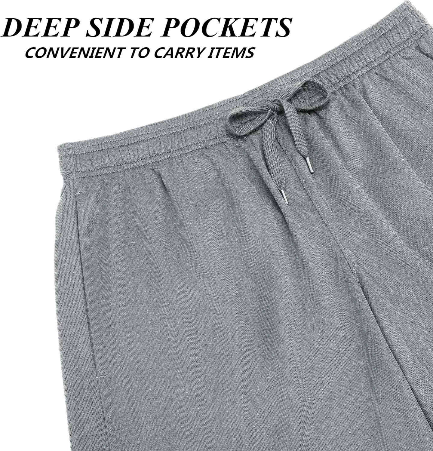 Men’s Basketball Shorts Running Athletic Workout Shorts with Pockets Quick Dry and Loose Fit