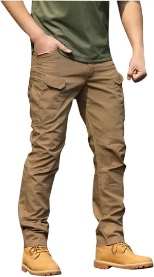 Mens Cargo Pants Hiking Pants Workout Joggers Relaxed Fit Flex Work Pants for Men