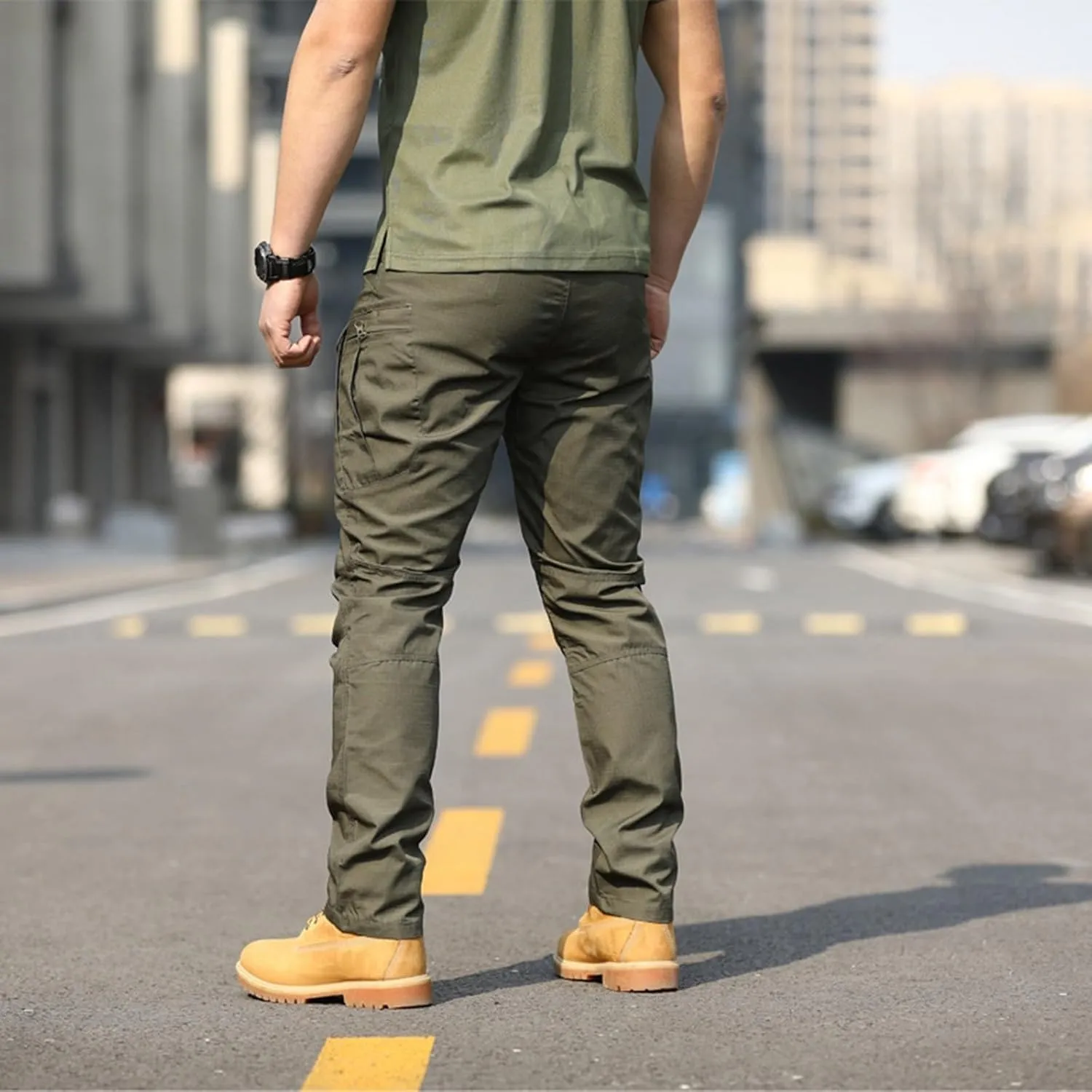 Mens Cargo Pants Hiking Pants Workout Joggers Relaxed Fit Flex Work Pants for Men