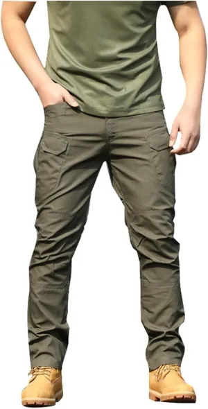 Mens Cargo Pants Hiking Pants Workout Joggers Relaxed Fit Flex Work Pants for Men