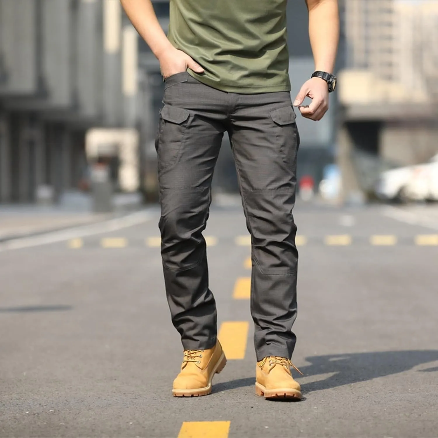 Mens Cargo Pants Relaxed Fit Casual Comfortable Lightweight Breathable Elastic Waist Workout Sweatpants Joggers