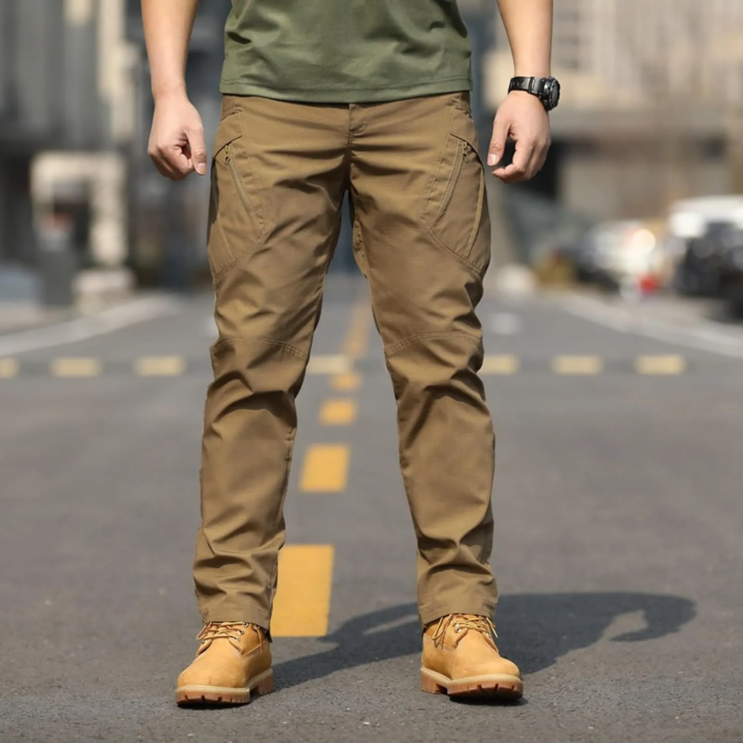 Mens Cargo Pants Relaxed Fit Casual Comfortable Lightweight Breathable Elastic Waist Workout Sweatpants Joggers