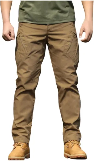 Mens Cargo Pants Relaxed Fit Casual Comfortable Lightweight Breathable Elastic Waist Workout Sweatpants Joggers