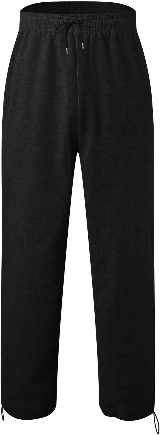 Men's Casual Cargo Pants Relaxed Fit Outdoor Hiking Workout Sweatpants, Stretch Drawstring Elastic Waist Jogger Pants