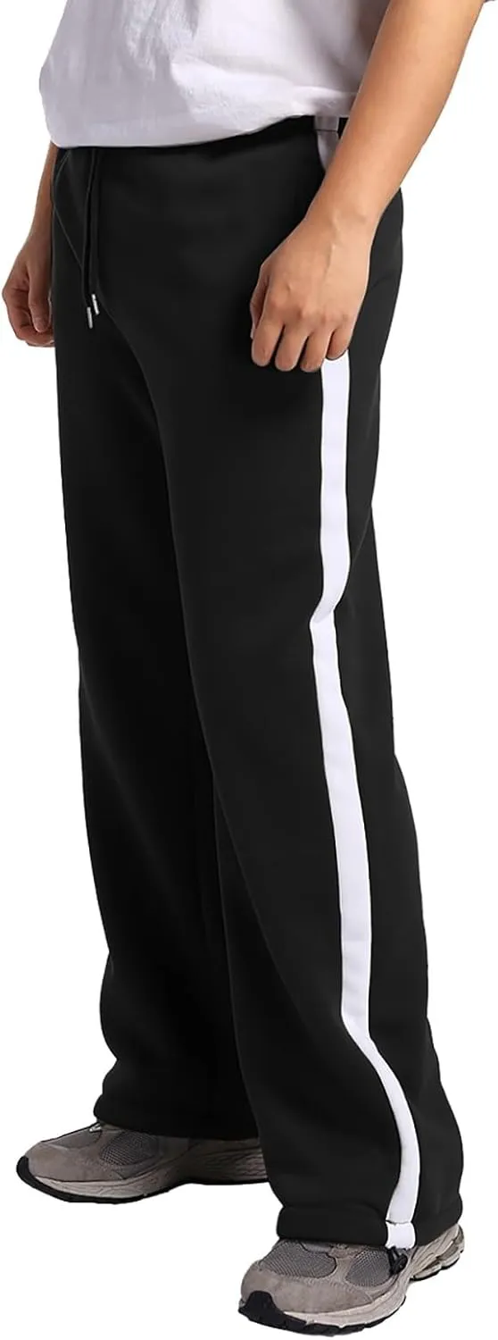 Men's Casual Cargo Pants Relaxed Fit Outdoor Hiking Workout Sweatpants, Stretch Drawstring Elastic Waist Jogger Pants