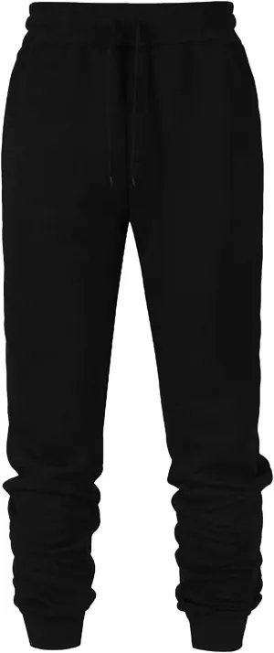 Mens Casual Joggers Pants Hiking Drawstring Athletic Running Workout Active Straight Leg Track Cargo Sweatpants