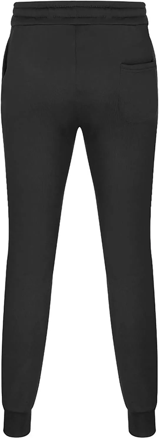 Mens Corduroy Cargo Pants, Baggy Casual Sweatpants, Athletic Drawstring Elastic Waist Relaxed Fit Pants with Pockets