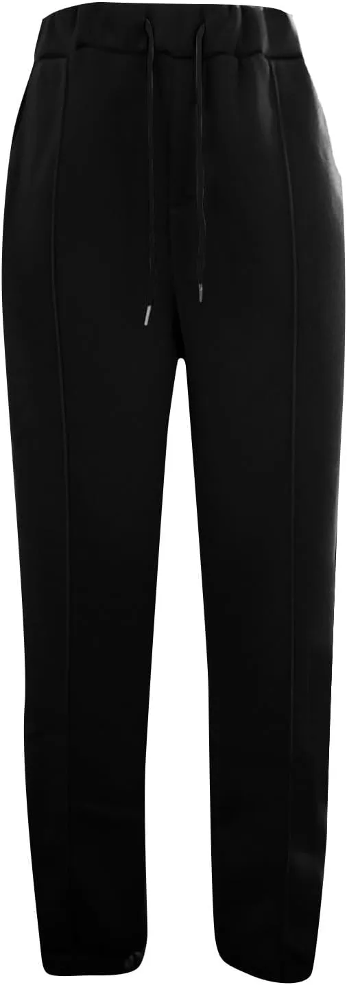Mens Fleece Sweatpants Baggy Cargo Joggers Loose Fit Casual Drawstring Elastic Waist Sweat Pants Gym Athletic Pockets