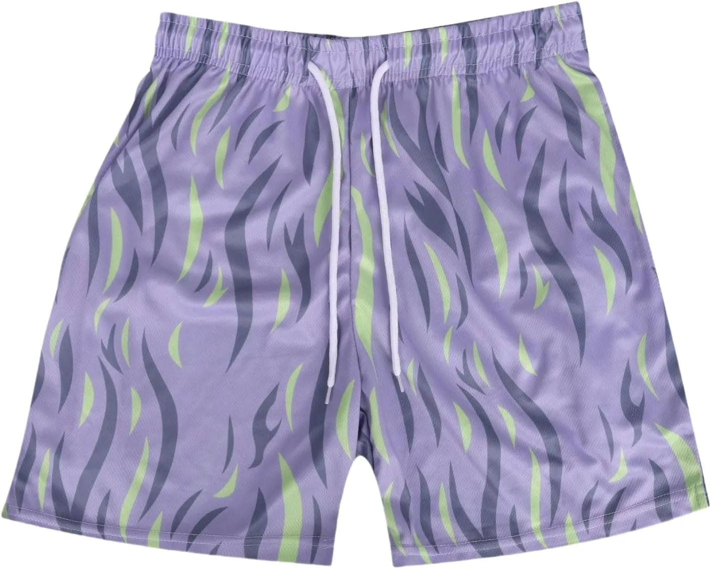 Men's Graphic Basketball Shorts - Breathable Mesh Workout Shorts, Quick-Dry Gym & Beach, Streetwear Casual Athletic Shorts