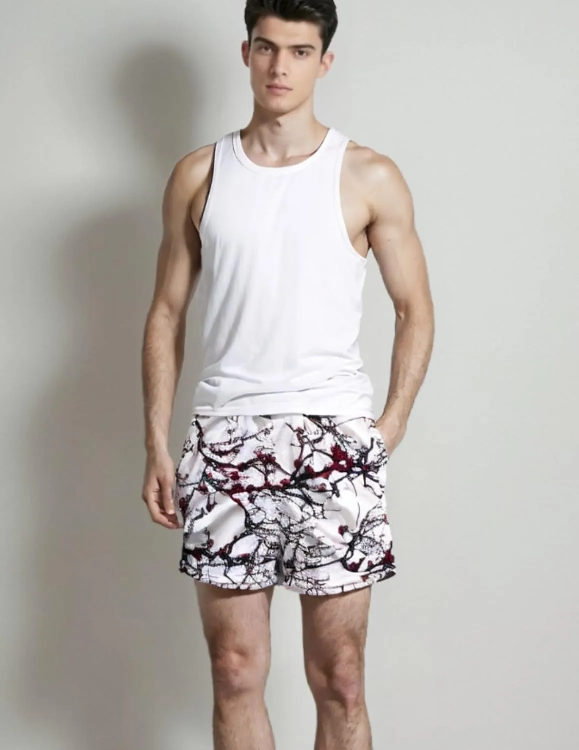 Men's Graphic Basketball Shorts - Breathable Mesh Workout Shorts, Quick-Dry Gym & Beach, Streetwear Casual Athletic Shorts