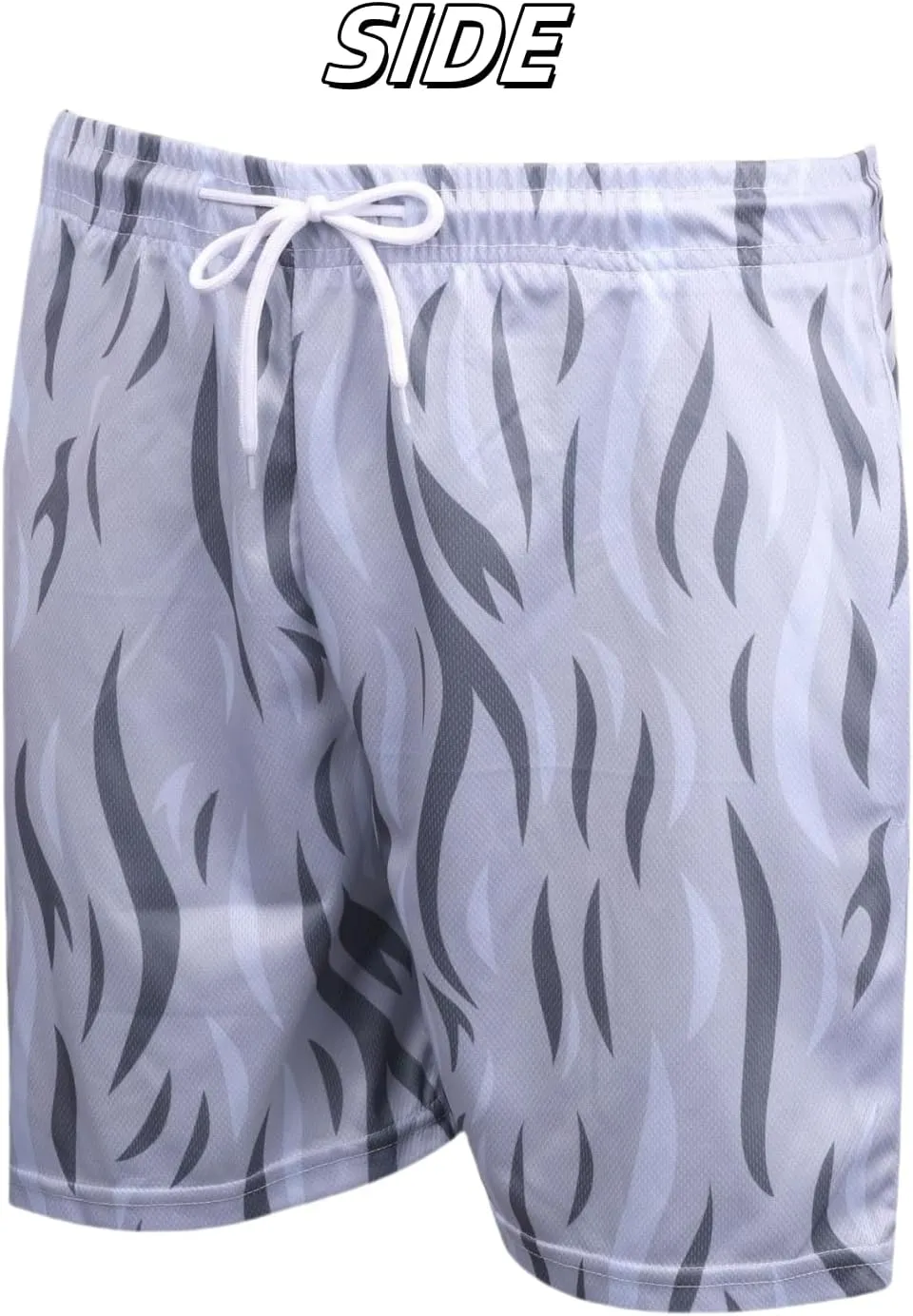 Men's Graphic Basketball Shorts - Breathable Mesh Workout Shorts, Quick-Dry Gym & Beach, Streetwear Casual Athletic Shorts