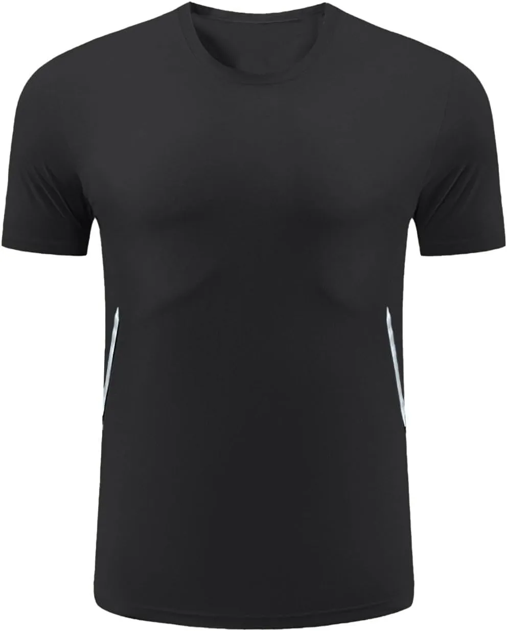 Men's Ice Silk Cooling Tshirt Short Sleeve Lightweight Top Quick Dry Breathable Stretch Workout Gym Training Activewear