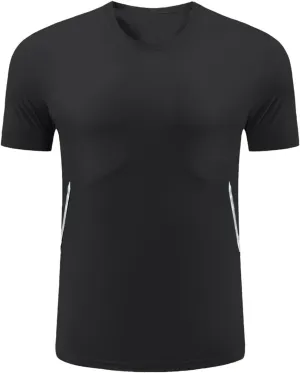 Men's Ice Silk Cooling Tshirt Short Sleeve Lightweight Top Quick Dry Breathable Stretch Workout Gym Training Activewear
