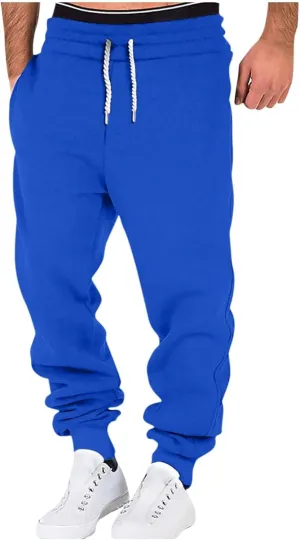 Mens Joggers Loose Fit Vintage Streetwear Cargo Joggers Men Lounge Tapered Elastic Waist Pants