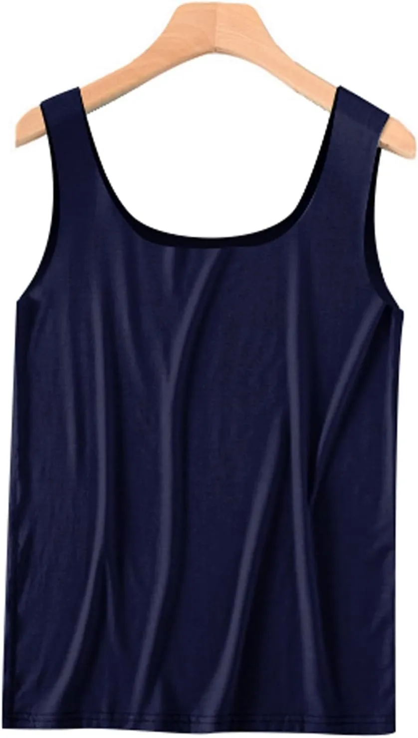 Mens Muscle Shirts Sleeveless Quick Dry Tank Tops Summer Ice Silk Breathable Activewear Undershirt Stretch Loose Fit