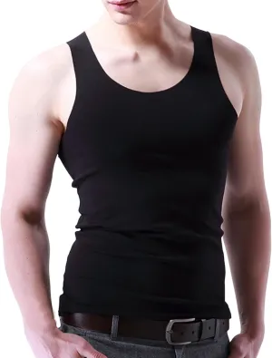 Mens Muscle Shirts Sleeveless Quick Dry Tank Tops Summer Ice Silk Breathable Activewear Undershirt Stretch Loose Fit