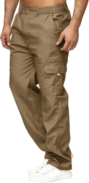Men's Outdoor Cargo Pants Lightweight Relaxed Fit Tactical Pant Hiking Jogger Multi Pockets Fashion Trousers