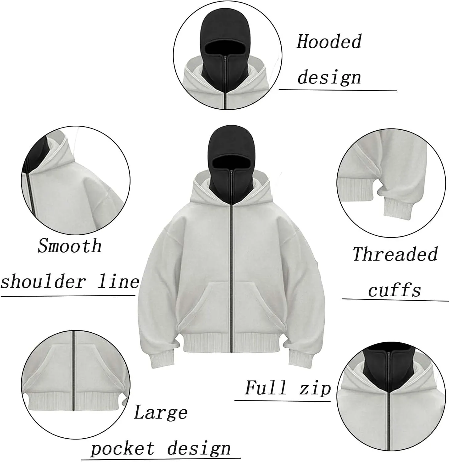 Men's Pullover Breathable Hoodie Graphic Sweatshirts Athletic Jacket Lightweight Tops-HuiS||XXL