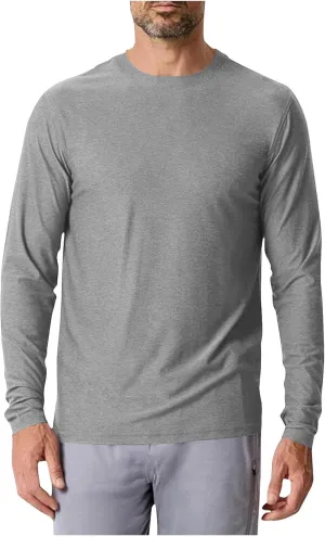 Men's Rash Guard Shirt SPF Sun Protection Long Sleeve Shirts Lightweight Breathable Quick Dry Fishing Swim T-Shirts