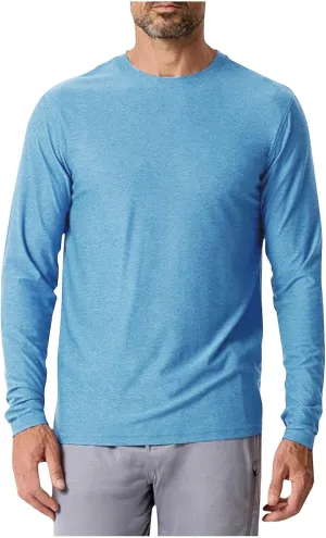 Men's Rash Guard Shirt SPF Sun Protection Long Sleeve Shirts Lightweight Breathable Quick Dry Fishing Swim T-Shirts