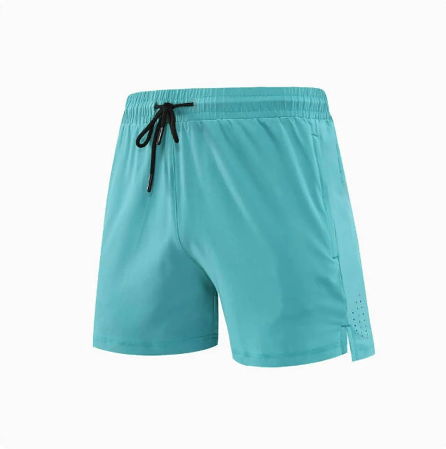 Mens Running Sports Shorts Solid Color Quick Dry Lightweight Short Pants Mesh Breathable Fitness Gym Trunks