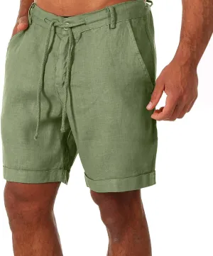 Men's Summer Beach Shorts Lightweight Breathable Hiking Short Pants Plus Size Trunks Quick Dry Elastic Waist Outfits
