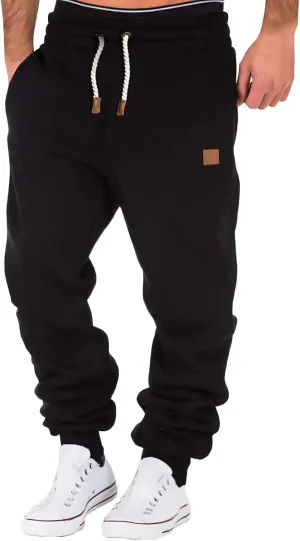 Mens Sweatpants with Pockets Big and Tall Fleece Jogger Sweatpant Mens Cargo Work Pants Relaxed Fit Baggy Sweatpants