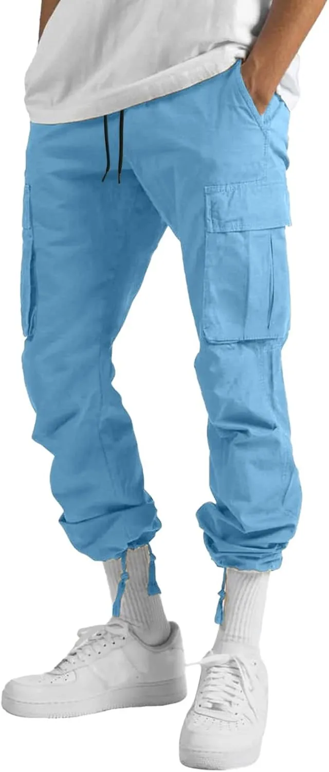 Mens Sweatpants with Pockets Big and Tall for Men Loose Fit Drawstring Pockets Sweatpants Athletic Workout Sweat Pants