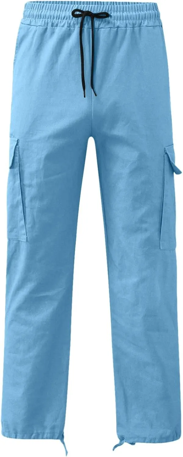 Mens Sweatpants with Pockets Big and Tall for Men Loose Fit Drawstring Pockets Sweatpants Athletic Workout Sweat Pants