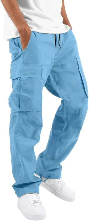 Mens Sweatpants with Pockets Big and Tall for Men Loose Fit Drawstring Pockets Sweatpants Athletic Workout Sweat Pants