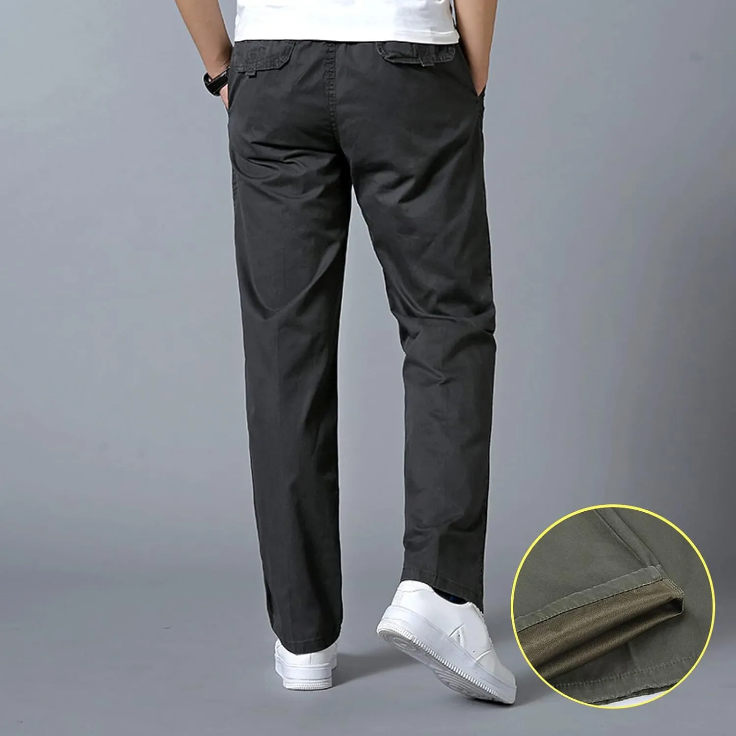 Mens Sweatpants with Pockets Big and Tall Pants with Zipper Pockets Men Pants Casual Fashion Joggers Comfortable Basic