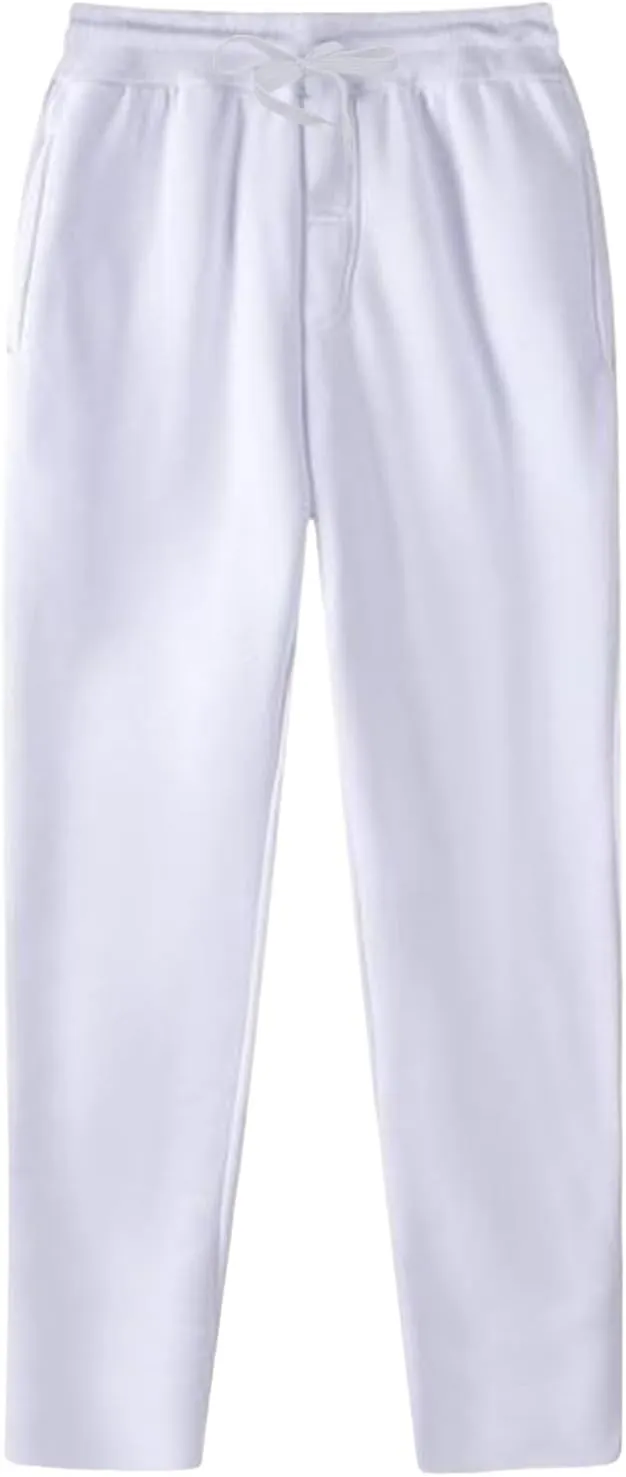 Mens Sweatpants with Pockets Mens Heavyweight Cargo Sweatpants Stretch Elastic Waist Jogger Athletic Drawstring Trousers