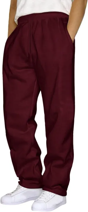 Mens Sweatpants with Pockets Mens Heavyweight Cargo Sweatpants Stretch Elastic Waist Jogger Athletic Drawstring Trousers