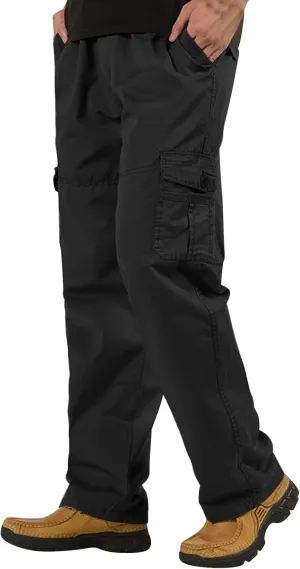 Mens Workout Cargo Sweatpants Cargo Pants for Men Relaxed Fit Men Outdoor Cargo Pant Lightweight Tactical Pant Hiking