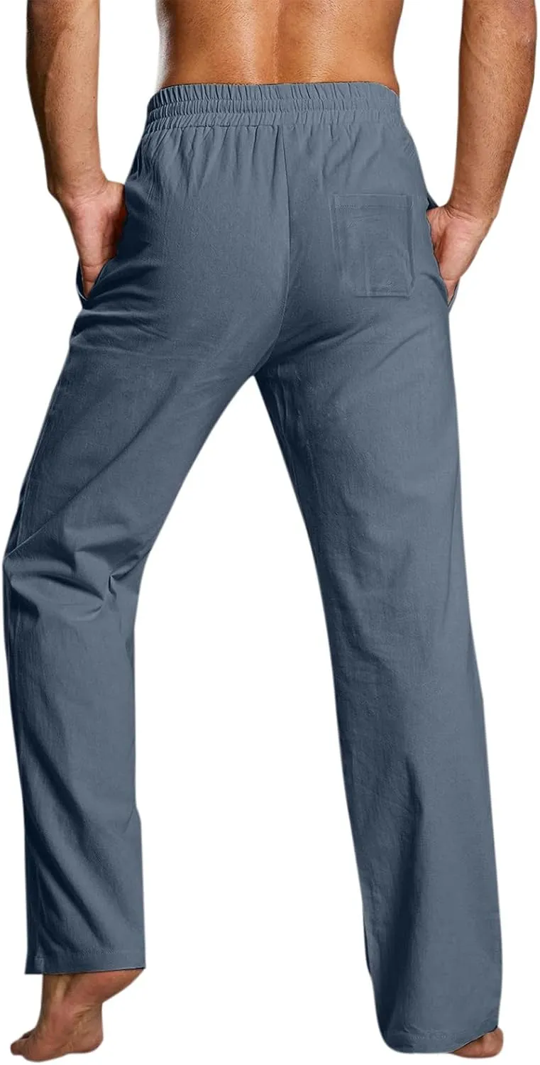 Mens Workout Cargo Sweatpants Men's Sweatpants Truck Fleece Lined with Elastic Waistband Fleeced Sweat Pants Trousers