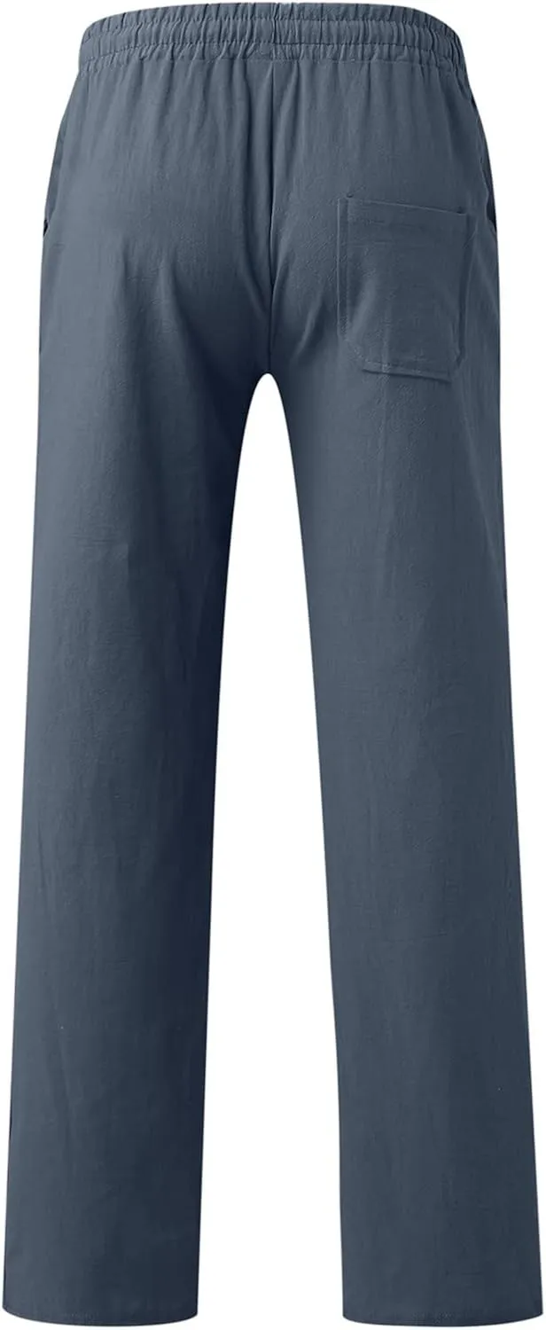 Mens Workout Cargo Sweatpants Men's Sweatpants Truck Fleece Lined with Elastic Waistband Fleeced Sweat Pants Trousers