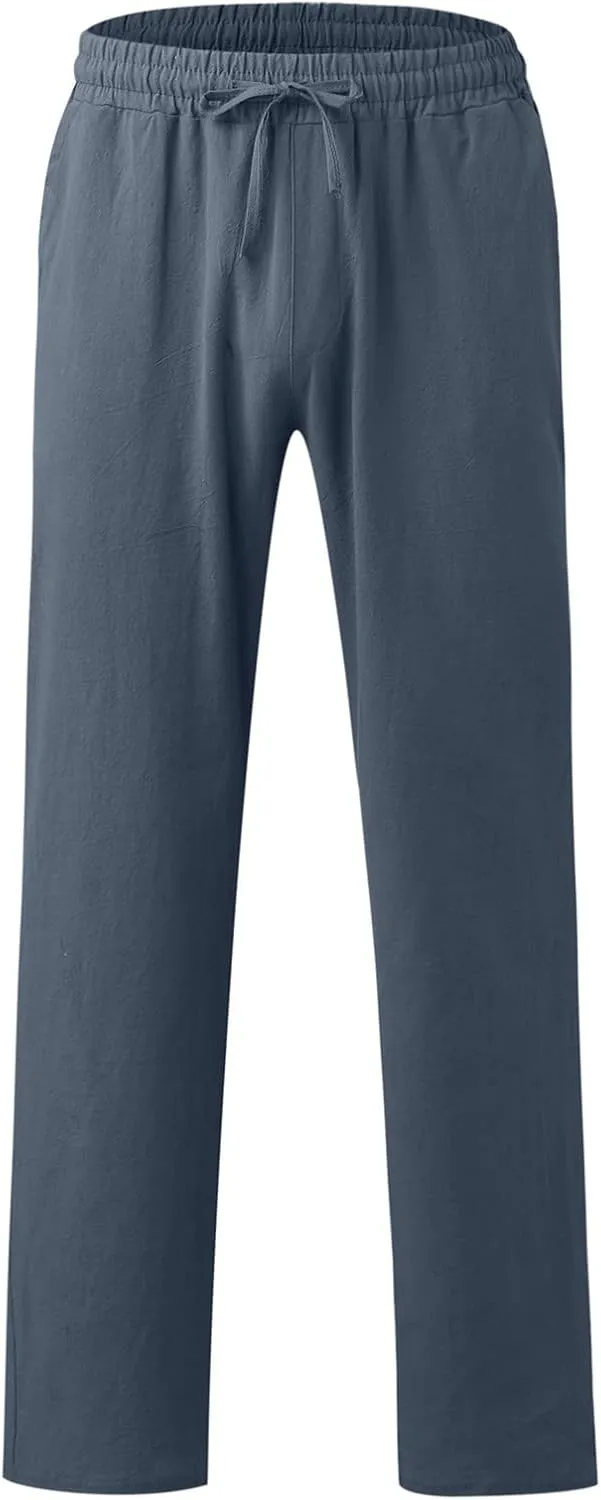 Mens Workout Cargo Sweatpants Men's Sweatpants Truck Fleece Lined with Elastic Waistband Fleeced Sweat Pants Trousers