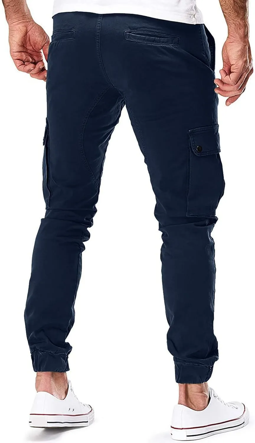 Mens Workout Cargo Sweatpants Pants Tooling Camouflage Pants Men's Heavyweight Fleece Cargo Sweatpants Elastic Waist